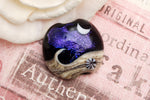 11833002 - Indigo Night Celestial Lentil Focal Bead