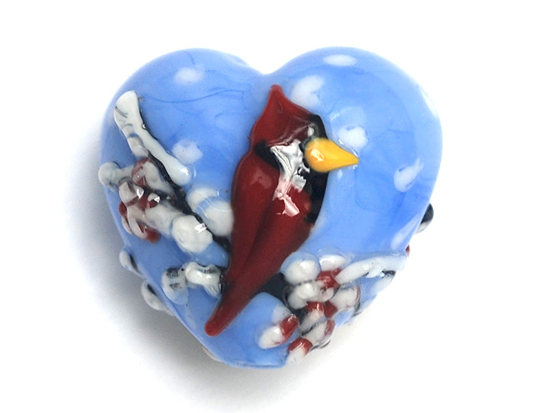 11833205 - Winter Red Cardinal Heart