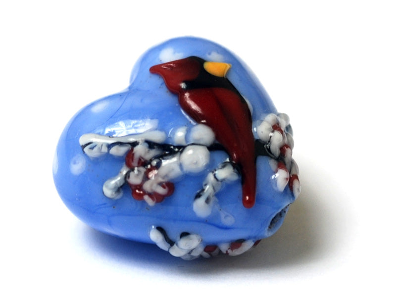 11833205 - Winter Red Cardinal Heart