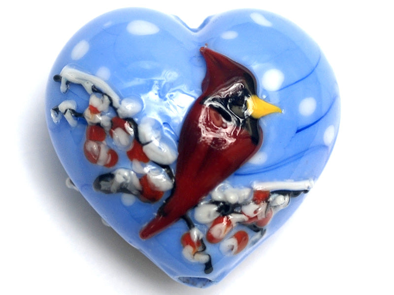 11833225 - Winter Red Cardinal Heart (Large)