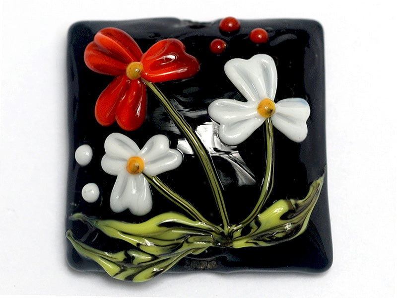 grace lampwork beads artisan handmade glass beads SRA