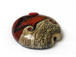 11833602 - Hot Lava Waves Lentil Focal Bead