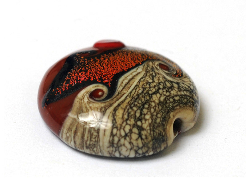11833602 - Hot Lava Waves Lentil Focal Bead