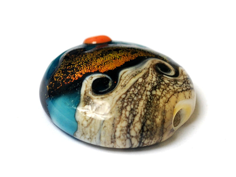 11833702 - Romantic Isle Waves Lentil Focal Bead