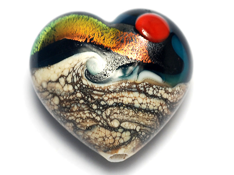 11833725 - Romantic Isle Waves Heart (Large)