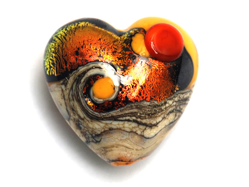 grace lampwork beads artisan handmade glass beads SRA