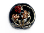 11834002 - Copper Shadow Lentil Focal Bead