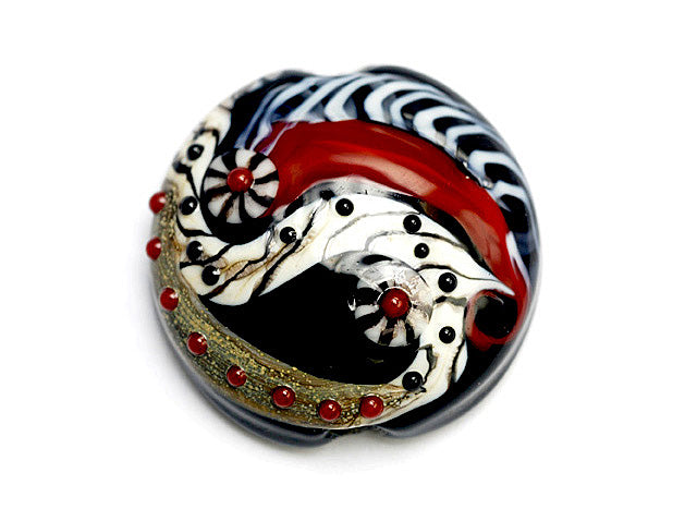 11834102 - Dakota Quilt Lentil Focal Bead