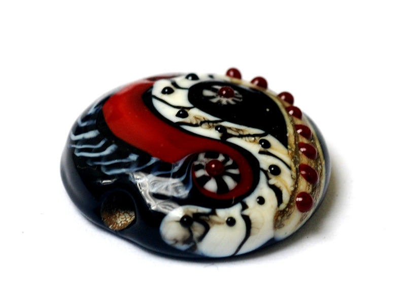 11834102 - Dakota Quilt Lentil Focal Bead
