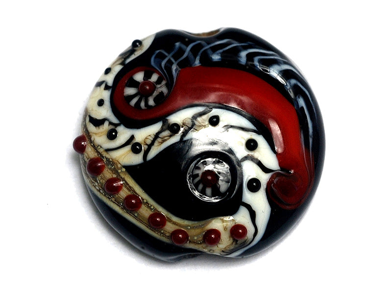 11834102 - Dakota Quilt Lentil Focal Bead