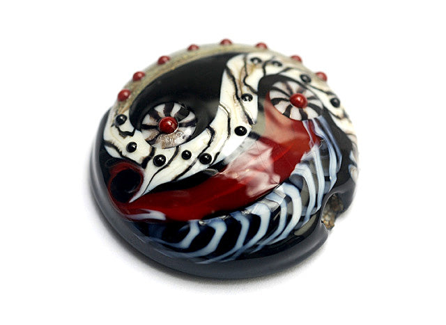 11834102 - Dakota Quilt Lentil Focal Bead
