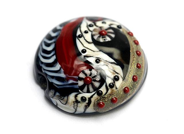 11834102 - Dakota Quilt Lentil Focal Bead