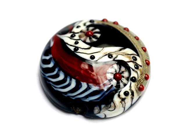 11834102 - Dakota Quilt Lentil Focal Bead