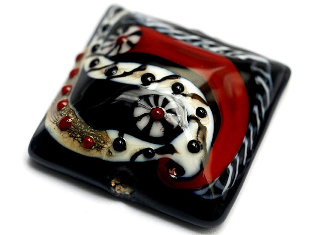 grace lampwork beads artisan handmade glass beads SRA