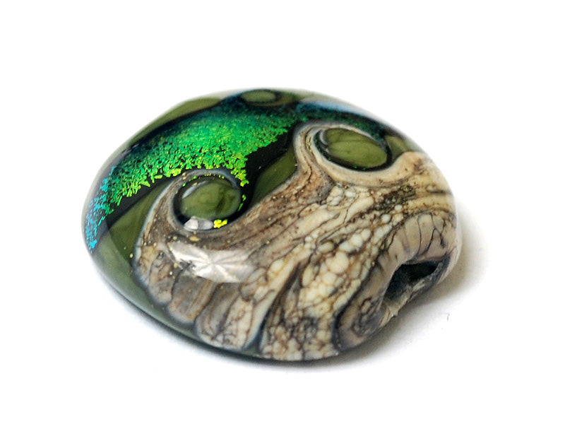 11834202 - Olivine Lentil Focal Bead
