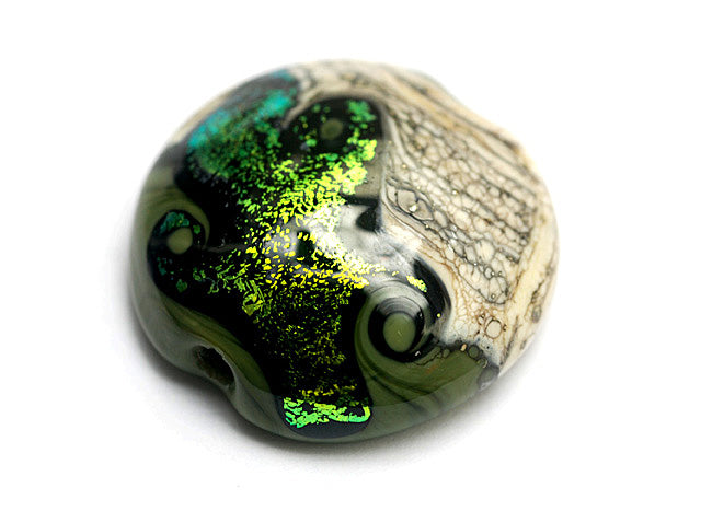 11834202 - Olivine Lentil Focal Bead