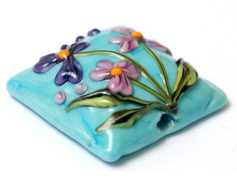 grace lampwork beads artisan handmade glass beads SRA