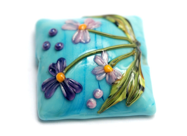 grace lampwork beads artisan handmade glass beads SRA