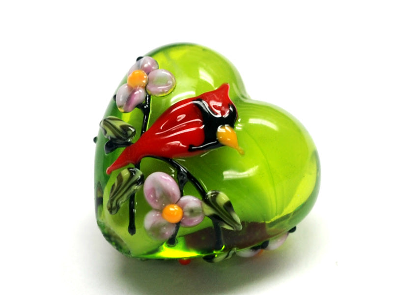 11834405 - Spring Red Cardinal Heart