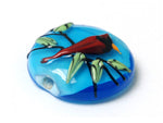 11834502 - Summer Red Cardinal Lentil Focal Bead