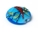11834502 - Summer Red Cardinal Lentil Focal Bead