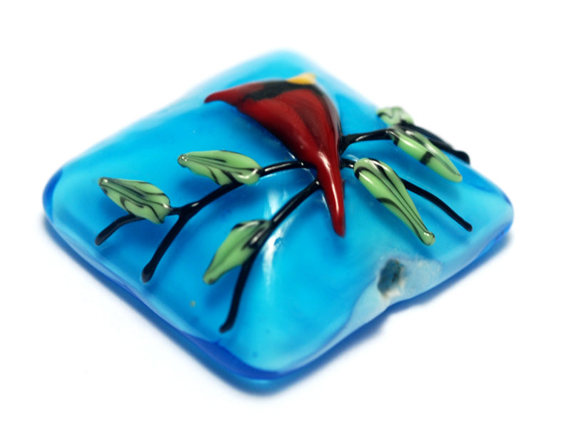 11834504 - Summer Red Cardinal Pillow Focal Bead