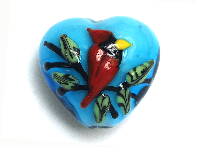11834505 - Summer Red Cardinal Heart