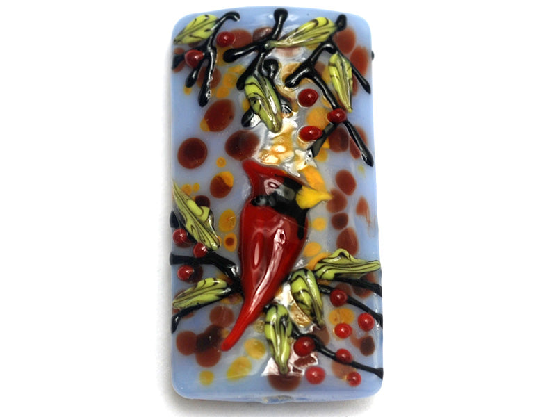 11834603 - Autumn Red Cardinal Kalera Focal Bead
