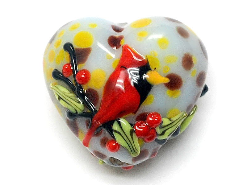 11834605 - Autumn Red Cardinal Heart