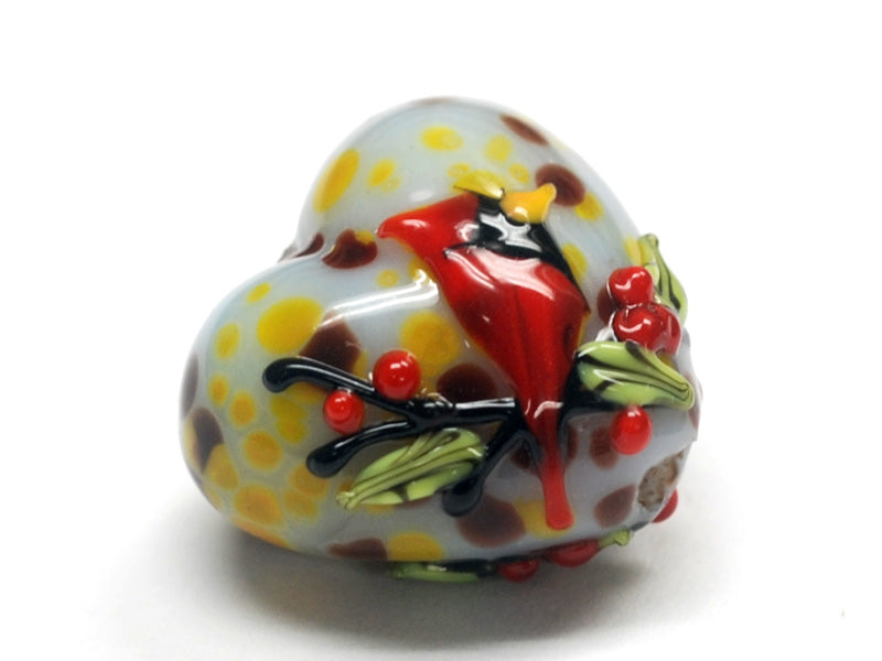 11834605 - Autumn Red Cardinal Heart
