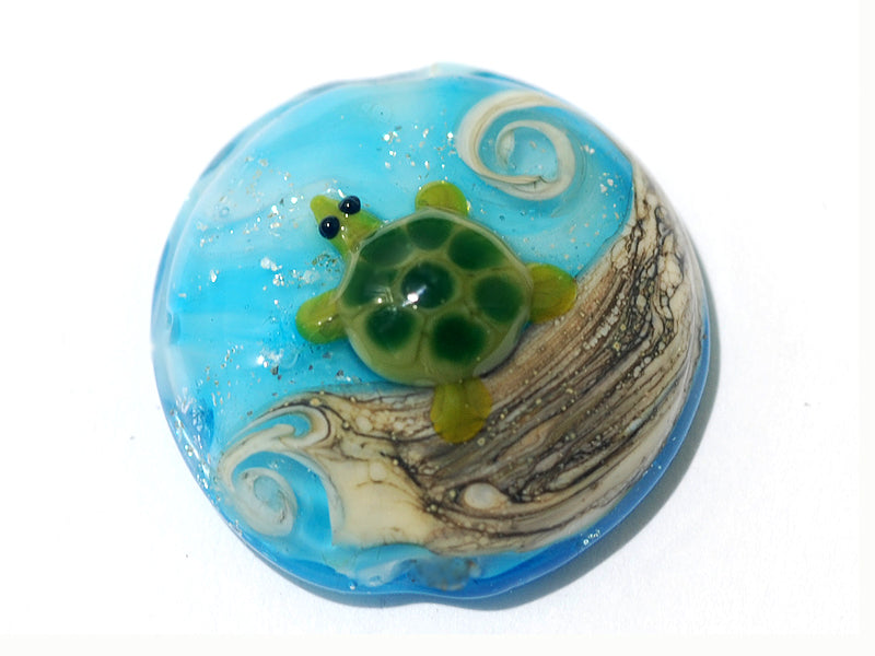 11834702 - Turtle Cove Lentil Focal Bead