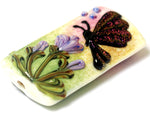 11834803 - Pink Sparkle Garden Butterfly Kalera Focal Bead