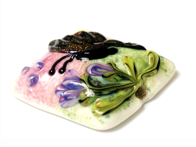 11834804 - Pink Sparkle Garden Butterfly Pillow Focal Bead