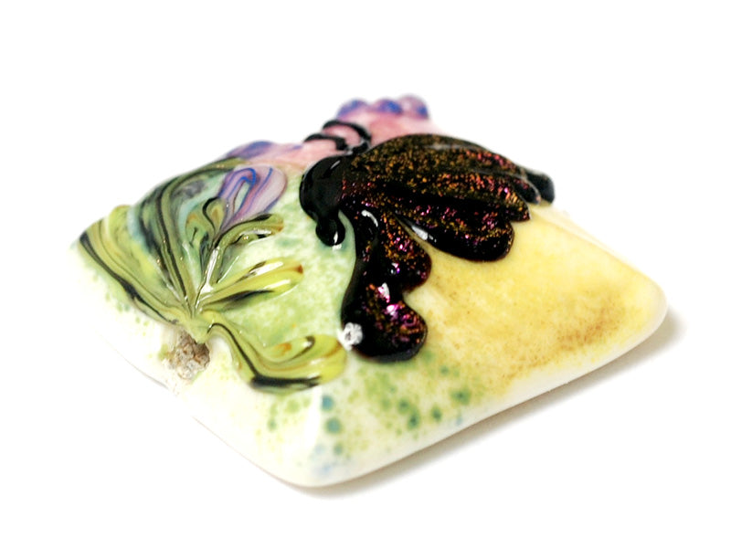 11834804 - Pink Sparkle Garden Butterfly Pillow Focal Bead