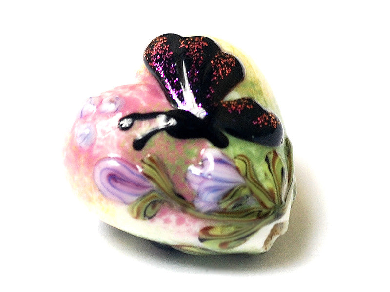 11834805 - Pink Sparkle Garden Butterfly Heart