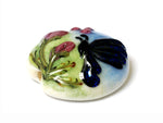 11835002 - Blue Sparkle Garden Butterfly Lentil Focal Bead