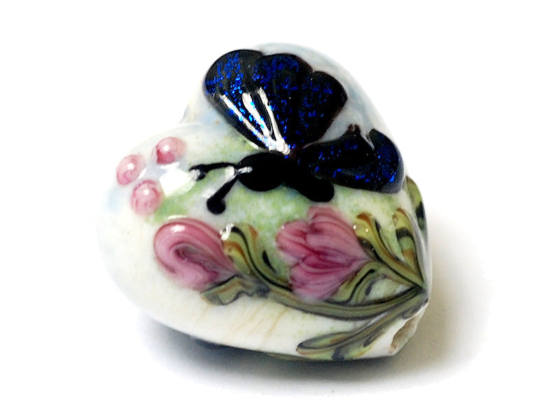 11835005 - Blue Sparkle Garden Butterfly Heart