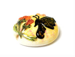 11835102 - Yellow Sparkle Garden Butterfly Lentil Focal Bead