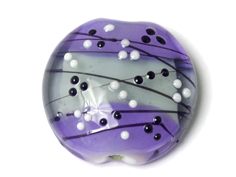 11835302 - Lilac Tea Party Lentil Focal Bead