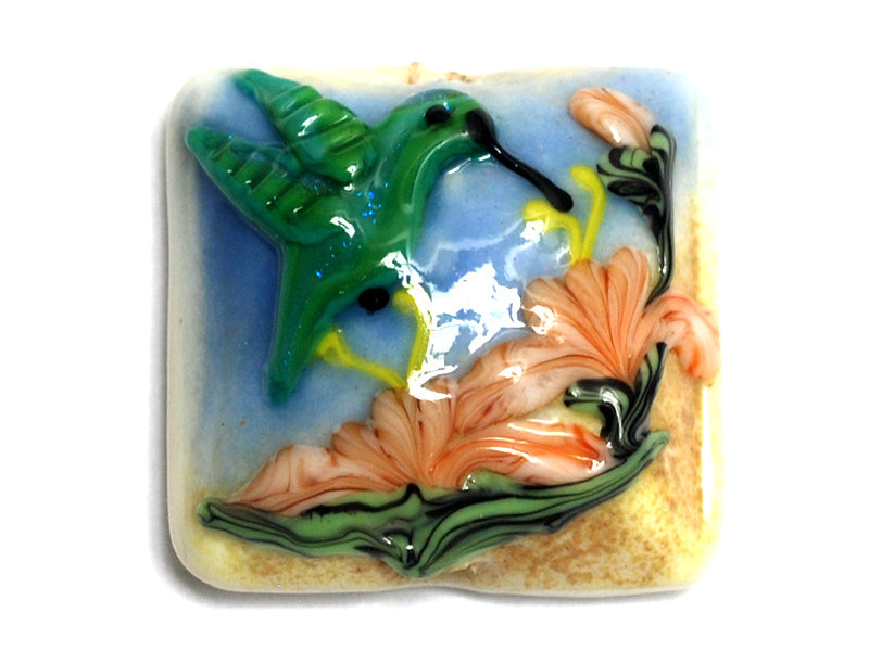 11836204 - Hawaiian Hummingbird Pillow Focal Bead