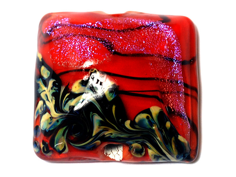 11836604 - Passion Pink Shimmer Pillow Focal Bead
