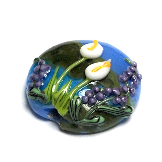 11836802 - Calla Lily Lake Lentil Focal Bead