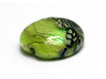 11837302 - Spring Green Shimmer Lentil Focal Bead