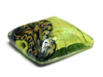 11837304 - Spring Green Shimmer Pillow Focal Bead