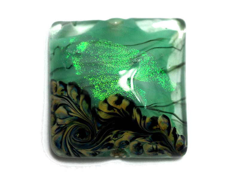 11837404 - Seafoam Shimmer Pillow Focal Bead