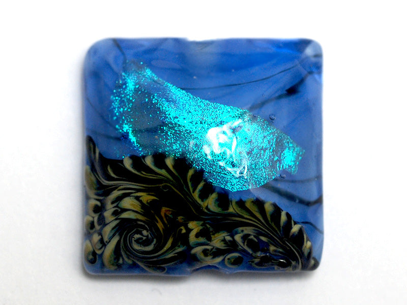 11837504 - Arctic Blue Shimmer Pillow Focal Bead