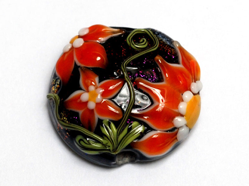 11838002 - Clementine's Elegance Lentil Focal Bead