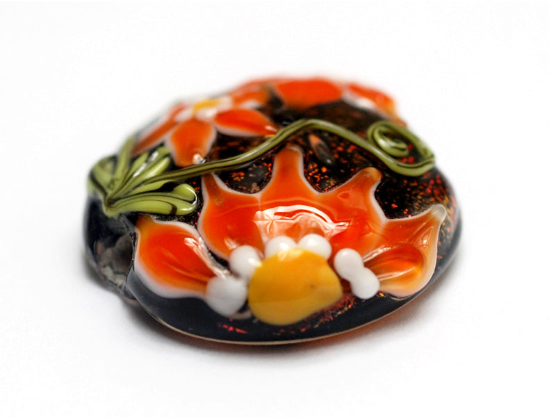11838002 - Clementine's Elegance Lentil Focal Bead