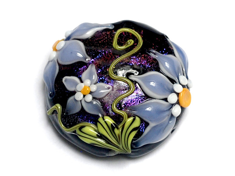 11838102 - Lilac's Elegance Lentil Focal Bead