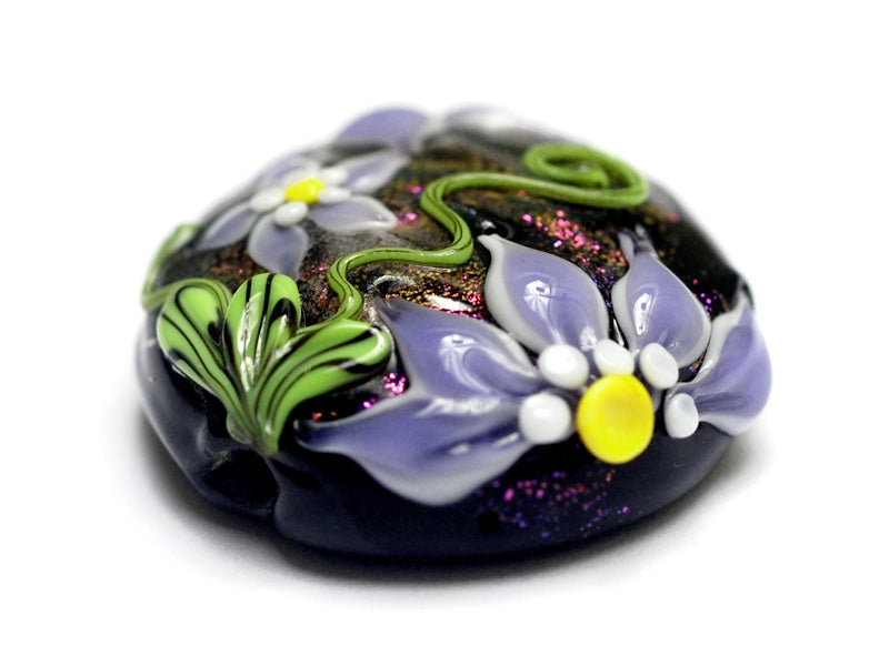 11838102 - Lilac's Elegance Lentil Focal Bead